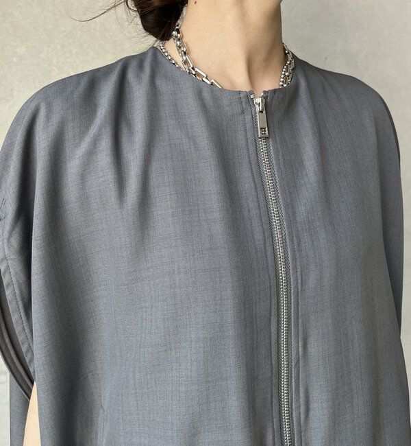  「【WEB限定】サークルドレープベスト」|ベスト・ジレ|