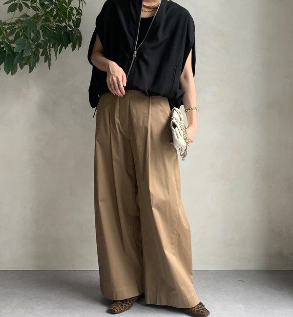  「【WEB限定】サークルドレープベスト」|ベスト・ジレ|