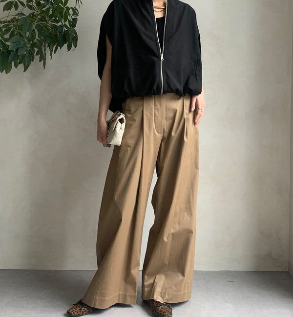  「【WEB限定】サークルドレープベスト」|ベスト・ジレ|