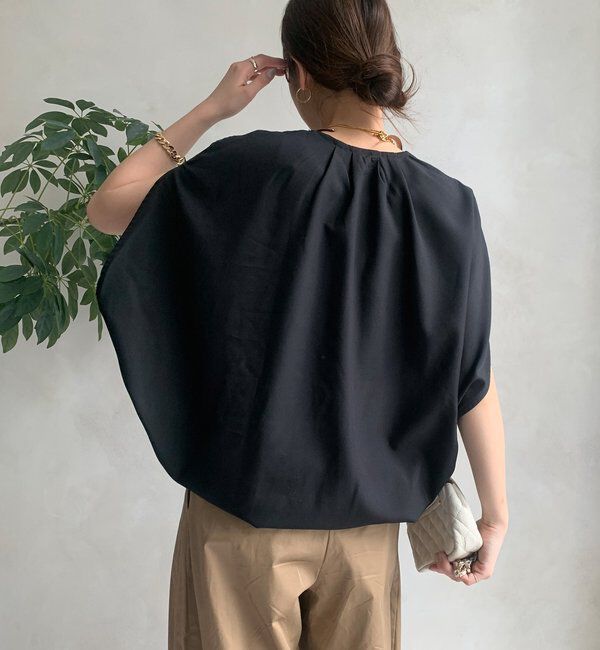  「【WEB限定】サークルドレープベスト」|ベスト・ジレ|