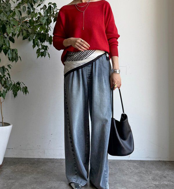  「ボートネックプルオーバー」|ニット・セーター|