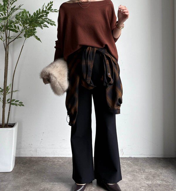  「ボートネックプルオーバー」|ニット・セーター|