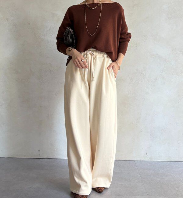  「ボートネックプルオーバー」|ニット・セーター|