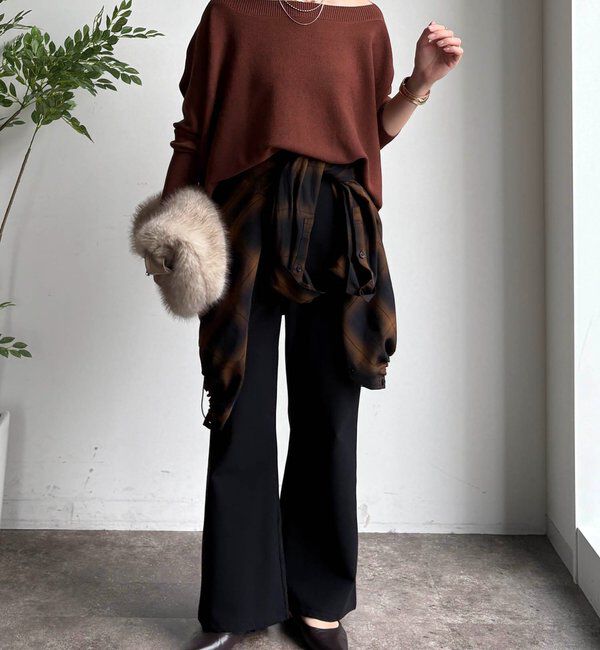  「ボートネックプルオーバー」|ニット・セーター|