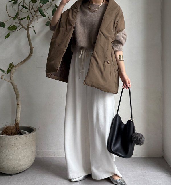  「【WEB限定】ストールライクファーバーダウンベスト」|ベスト・ジレ|