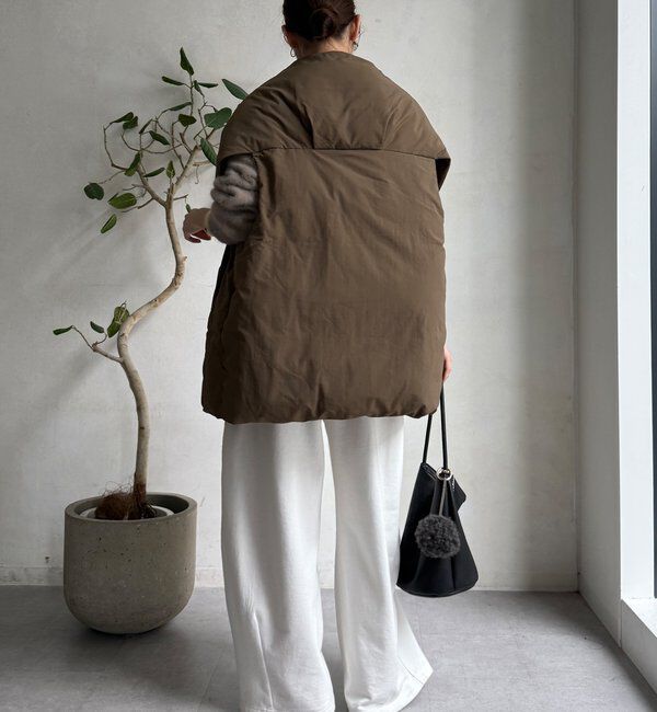  「【WEB限定】ストールライクファーバーダウンベスト」|ベスト・ジレ|