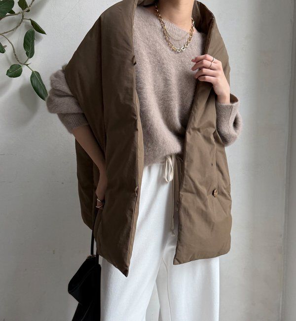  「【WEB限定】ストールライクファーバーダウンベスト」|ベスト・ジレ|