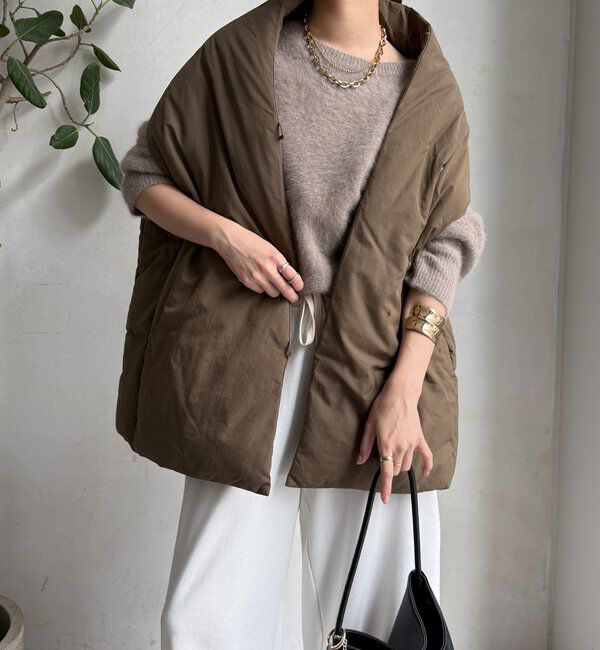  「【WEB限定】ストールライクファーバーダウンベスト」|ベスト・ジレ|