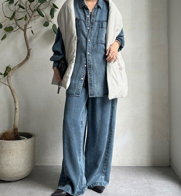  「【WEB限定】ストールライクファーバーダウンベスト」|ベスト・ジレ|