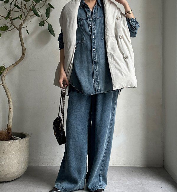  「【WEB限定】ストールライクファーバーダウンベスト」|ベスト・ジレ|