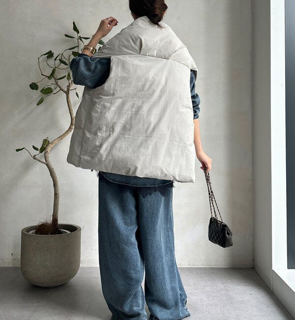  「【WEB限定】ストールライクファーバーダウンベスト」|ベスト・ジレ|