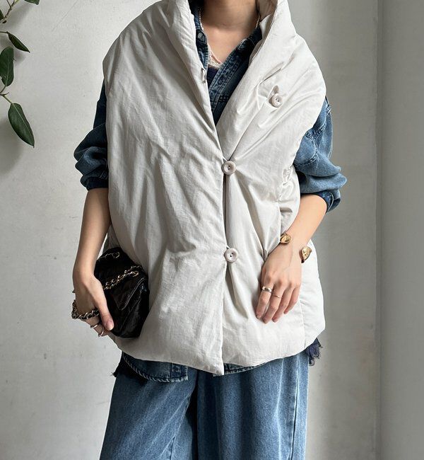  「【WEB限定】ストールライクファーバーダウンベスト」|ベスト・ジレ|