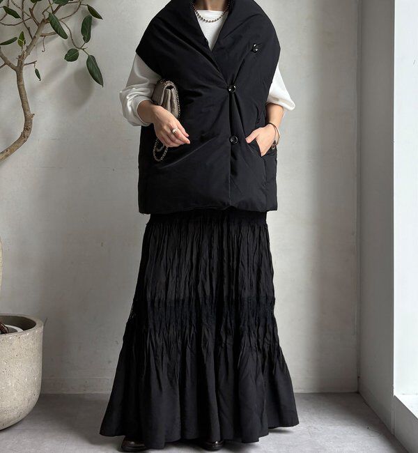  「【WEB限定】ストールライクファーバーダウンベスト」|ベスト・ジレ|