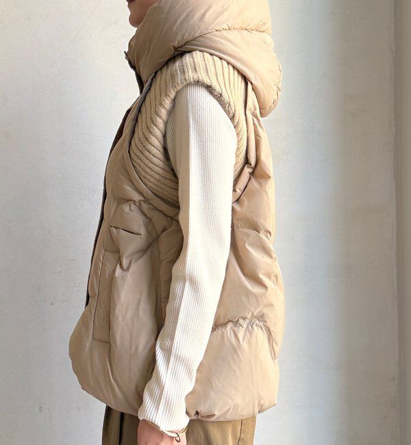  「【WEB限定】ニット切替ダウンベスト」|ベスト・ジレ|