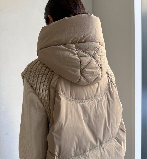  「【WEB限定】ニット切替ダウンベスト」|ベスト・ジレ|