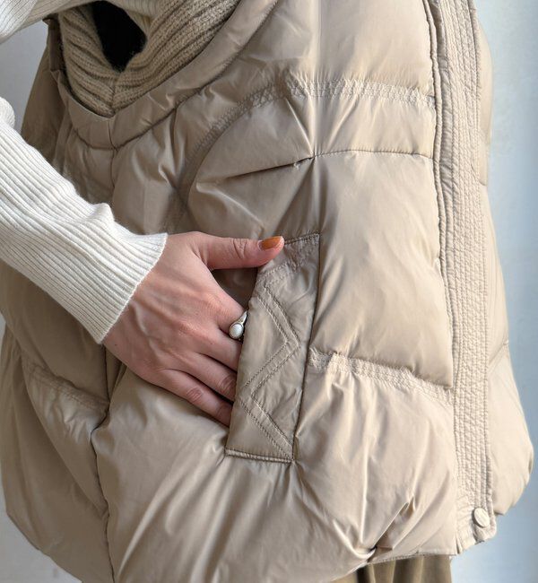  「【WEB限定】ニット切替ダウンベスト」|ベスト・ジレ|