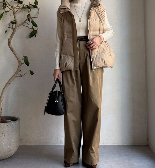  「【WEB限定】ニット切替ダウンベスト」|ベスト・ジレ|