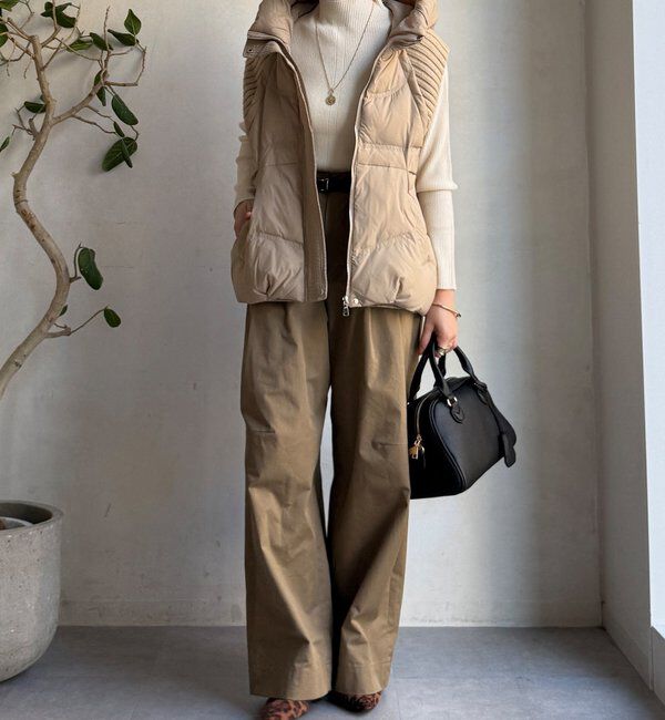  「【WEB限定】ニット切替ダウンベスト」|ベスト・ジレ|