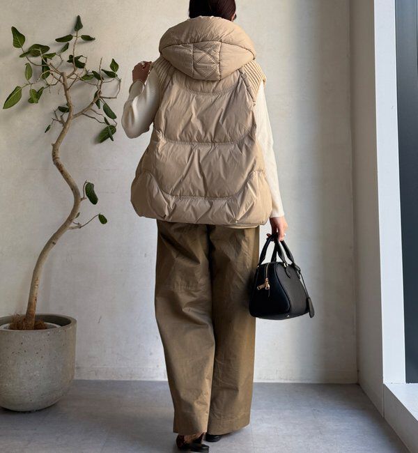  「【WEB限定】ニット切替ダウンベスト」|ベスト・ジレ|