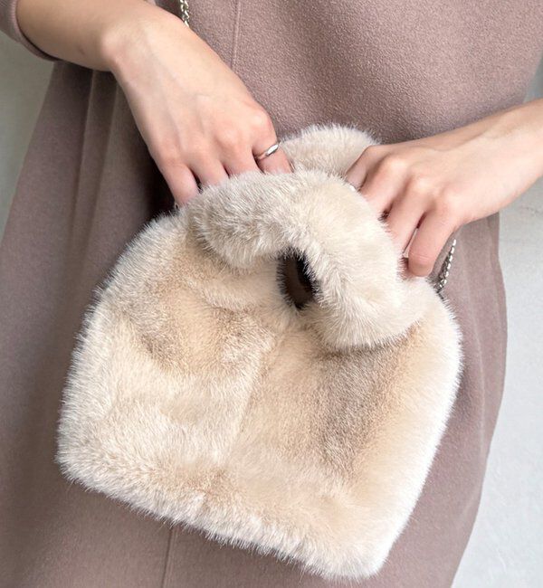  「【WEB限定】ファーバッグ」|トートバッグ|