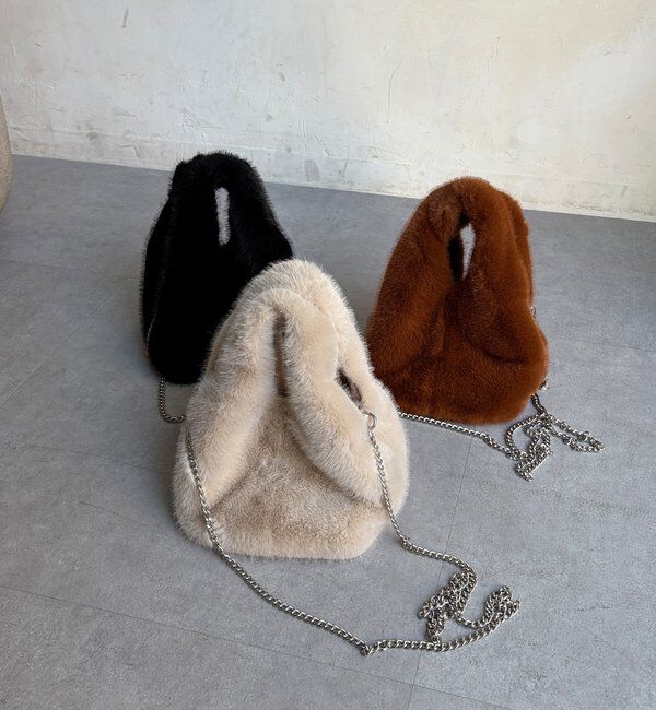  「【WEB限定】ファーバッグ」|トートバッグ|