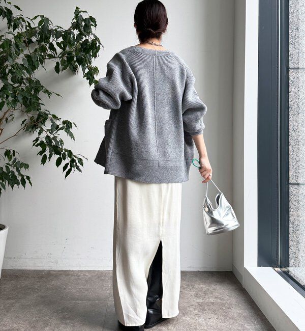  「ジップニットカーディガン」|カーディガン|