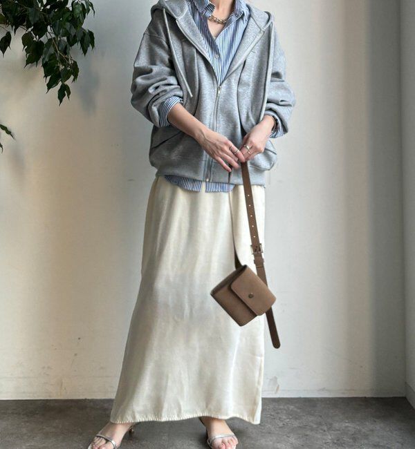  「【WEB限定】フロントウェーブ切替フーディー」|Tシャツ・カットソー|