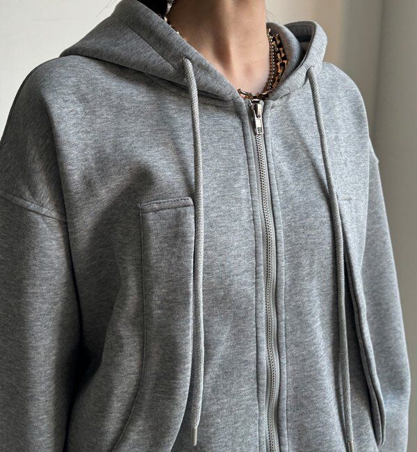  「【WEB限定】フロントウェーブ切替フーディー」|Tシャツ・カットソー|