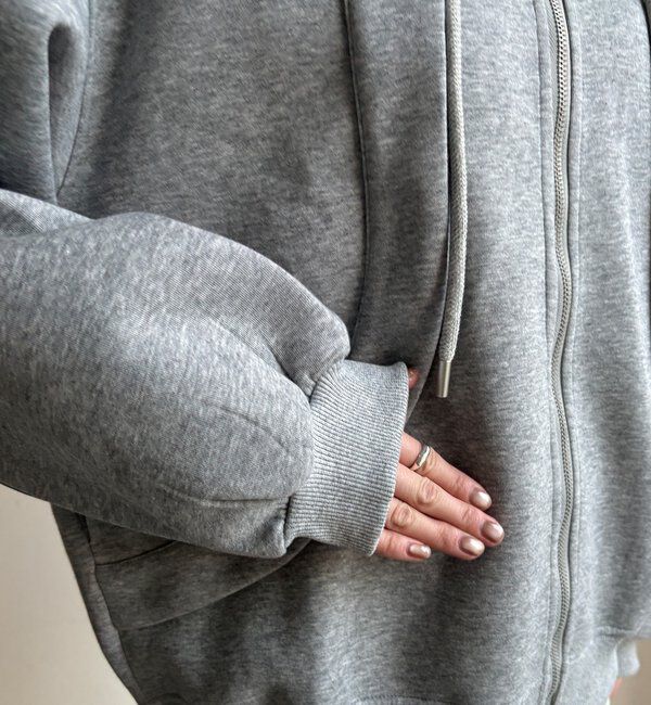  「【WEB限定】フロントウェーブ切替フーディー」|Tシャツ・カットソー|