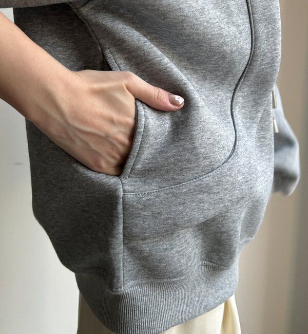  「【WEB限定】フロントウェーブ切替フーディー」|Tシャツ・カットソー|