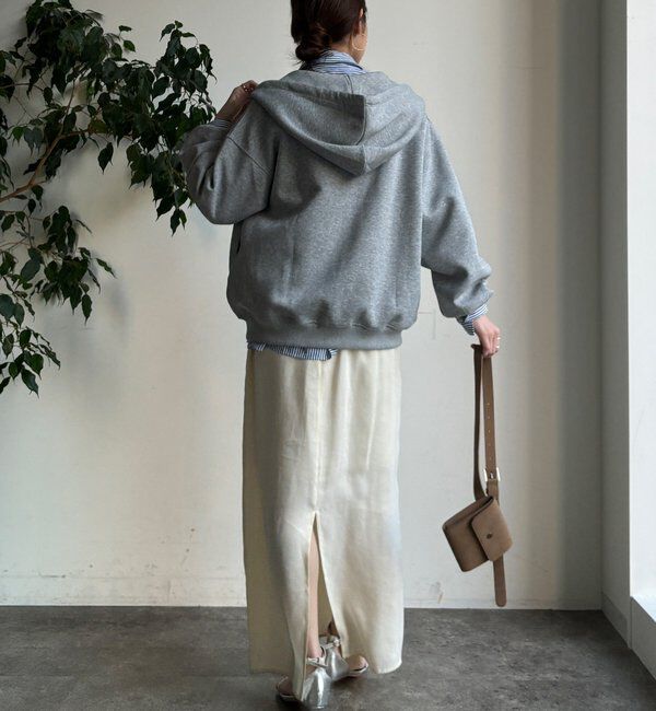  「【WEB限定】フロントウェーブ切替フーディー」|Tシャツ・カットソー|