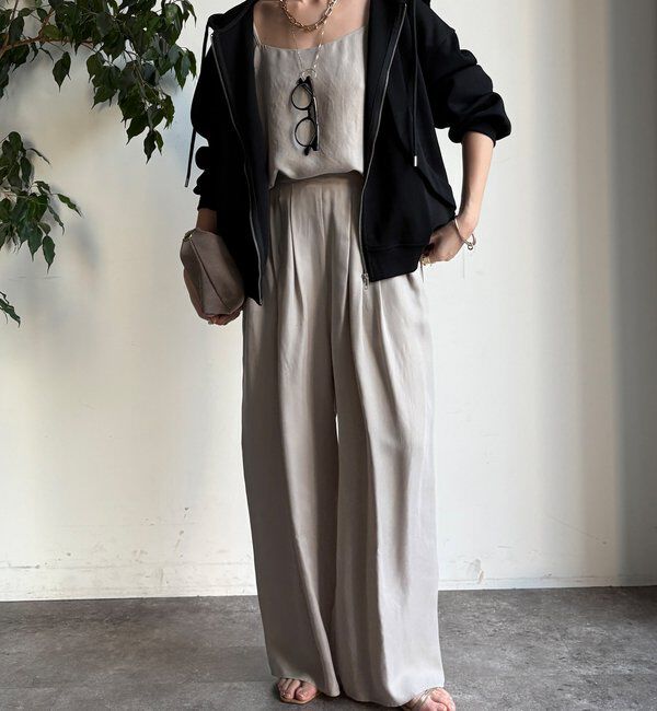  「【WEB限定】フロントウェーブ切替フーディー」|Tシャツ・カットソー|