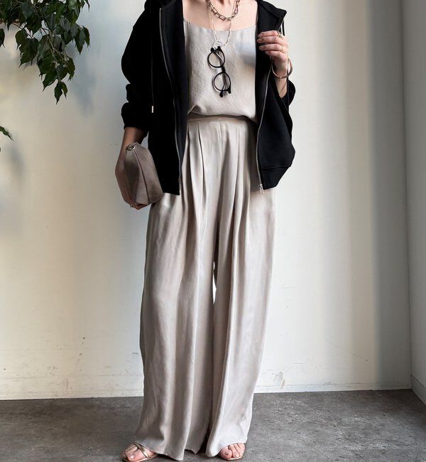  「【WEB限定】フロントウェーブ切替フーディー」|Tシャツ・カットソー|