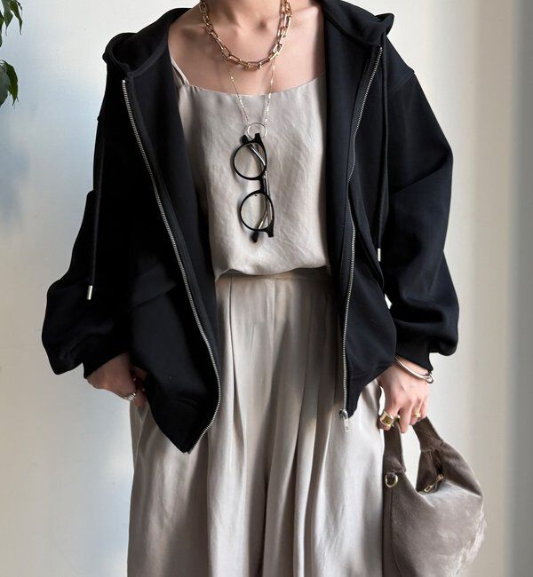  「【WEB限定】フロントウェーブ切替フーディー」|Tシャツ・カットソー|