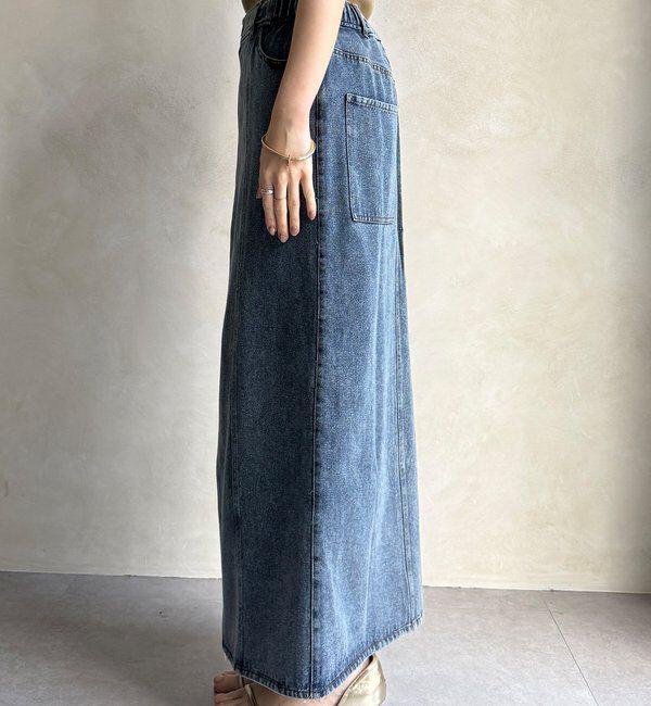  「【WEB限定】フロントジップデニムスカート」|スカート|