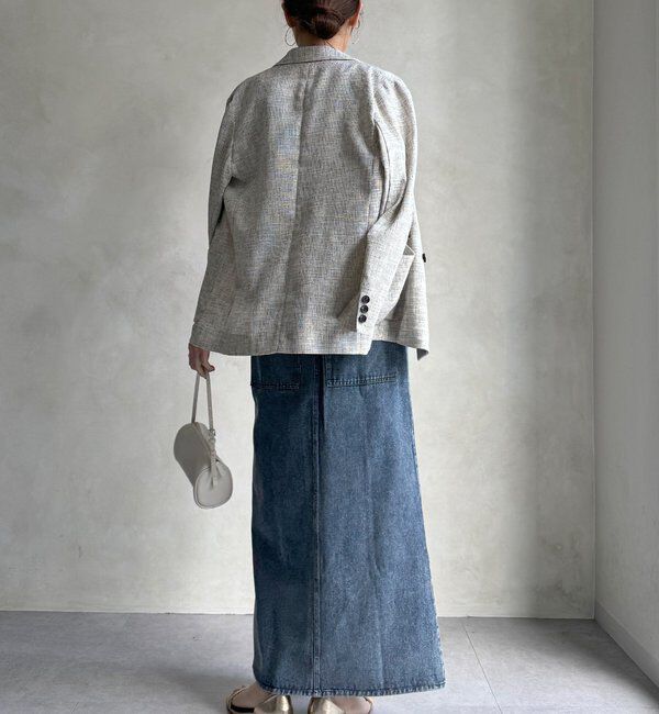  「【WEB限定】フロントジップデニムスカート」|スカート|