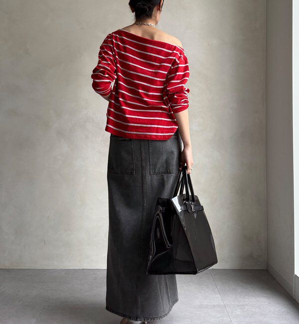  「【WEB限定】フロントジップデニムスカート」|スカート|