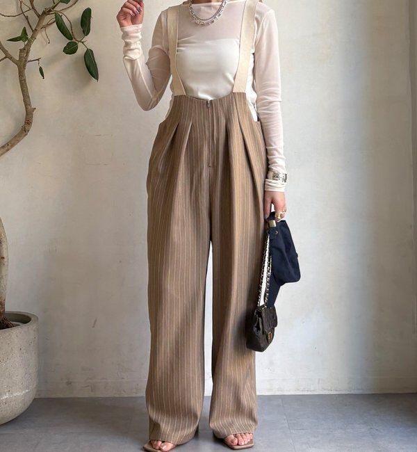  「【WEB限定】ツータックサロペット」|ワンピース|