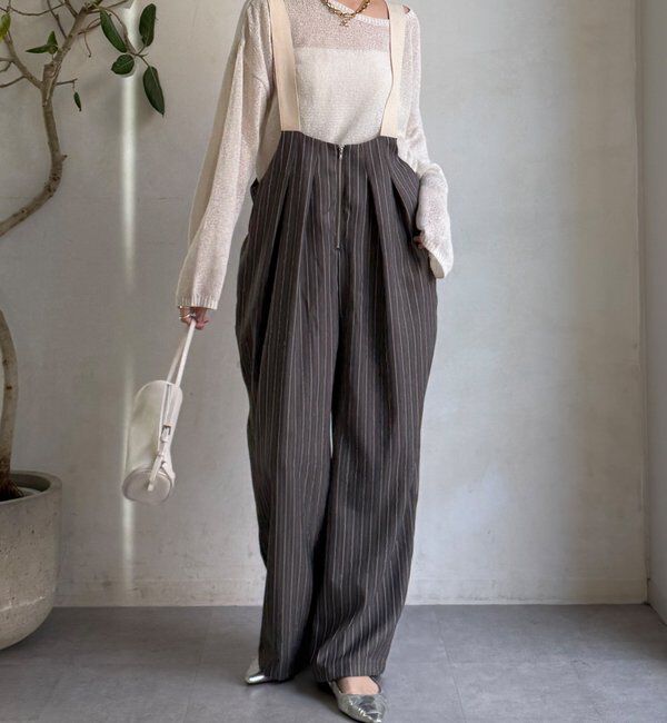  「【WEB限定】ツータックサロペット」|ワンピース|