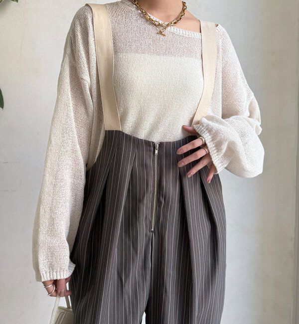  「【WEB限定】ツータックサロペット」|ワンピース|