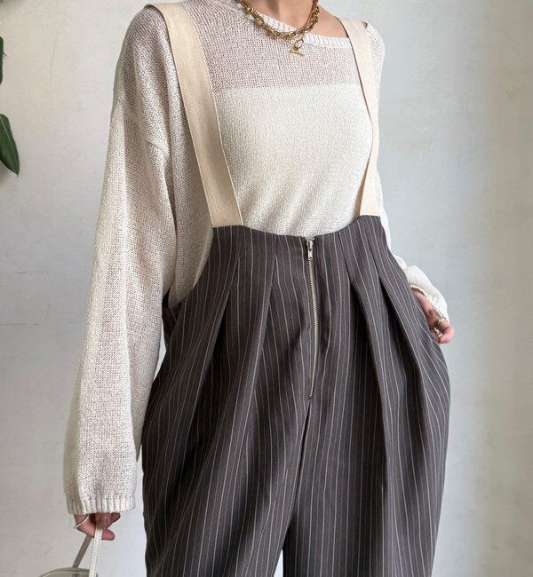  「【WEB限定】ツータックサロペット」|ワンピース|