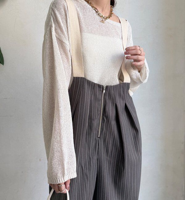  「【WEB限定】ツータックサロペット」|ワンピース|