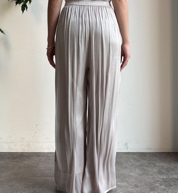  「【WEB限定】ギャザーワイドパンツ」|チノ|