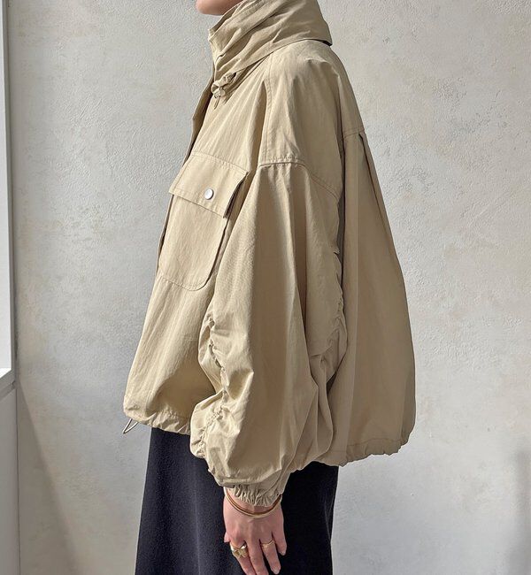  「【WEB限定】ドロストボリュームスリーブブルゾン」|ブルゾン・スタジャン|