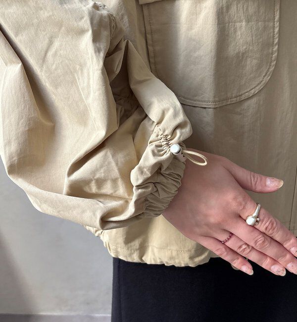  「【WEB限定】ドロストボリュームスリーブブルゾン」|ブルゾン・スタジャン|