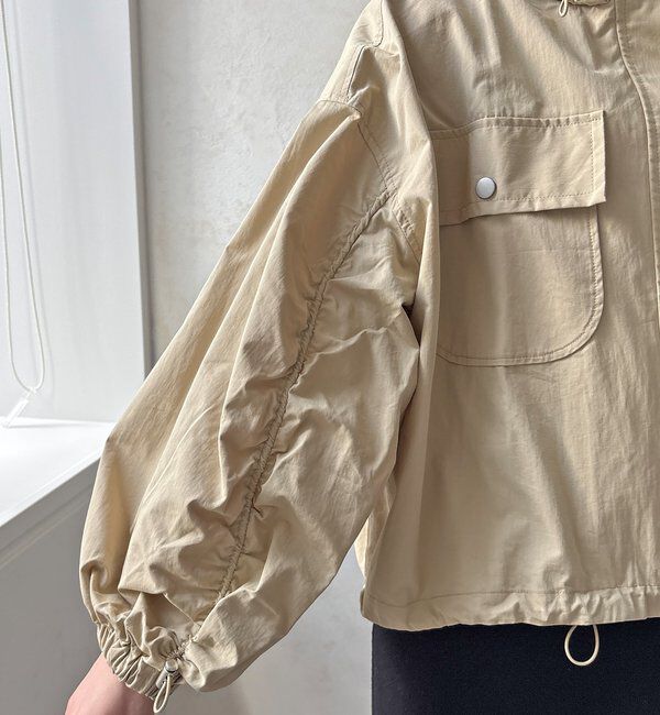  「【WEB限定】ドロストボリュームスリーブブルゾン」|ブルゾン・スタジャン|