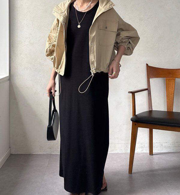  「【WEB限定】ドロストボリュームスリーブブルゾン」|ブルゾン・スタジャン|