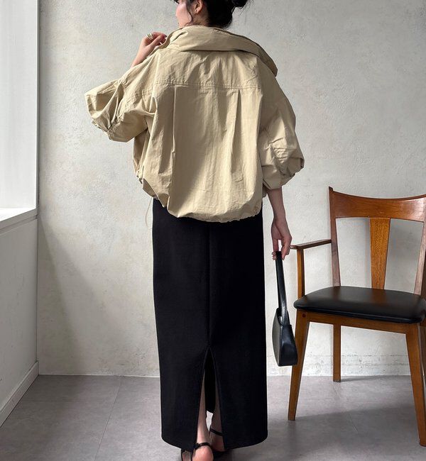  「【WEB限定】ドロストボリュームスリーブブルゾン」|ブルゾン・スタジャン|