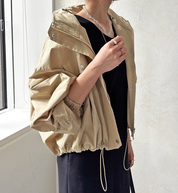  「【WEB限定】ドロストボリュームスリーブブルゾン」|ブルゾン・スタジャン|