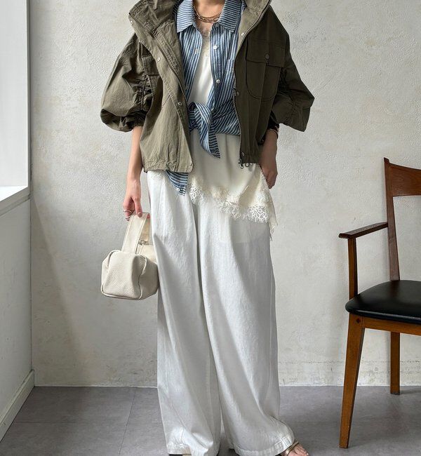  「【WEB限定】ドロストボリュームスリーブブルゾン」|ブルゾン・スタジャン|